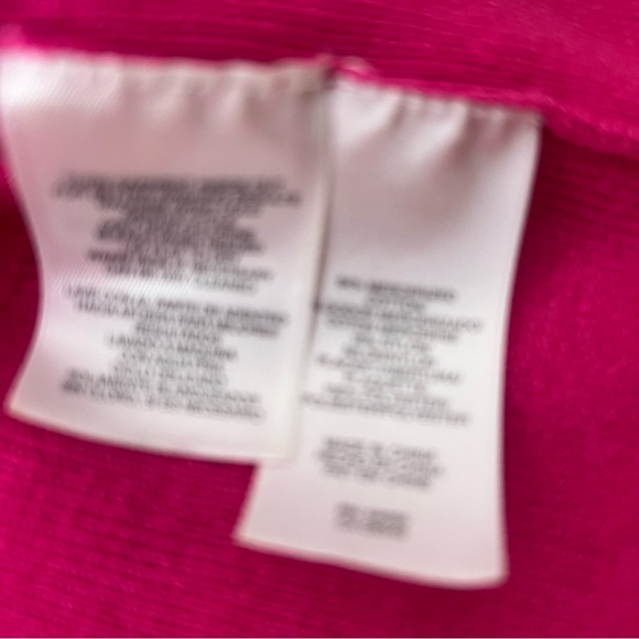 Anne Klein cardigan snap button down pink silver hardware stretchy cute y2k - Picture 5 of 6